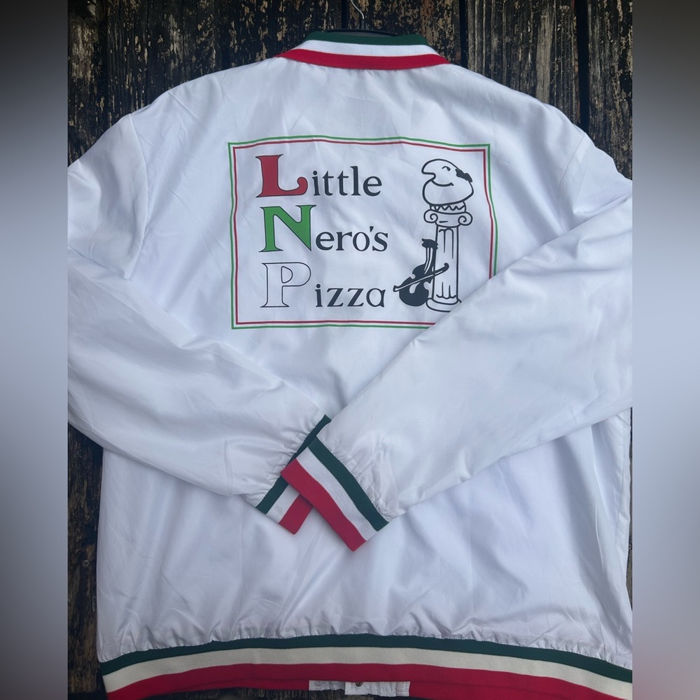 Home Alone Little Nero's Pizza Button Down Jacket Delivery Driver 3XL Costume A7